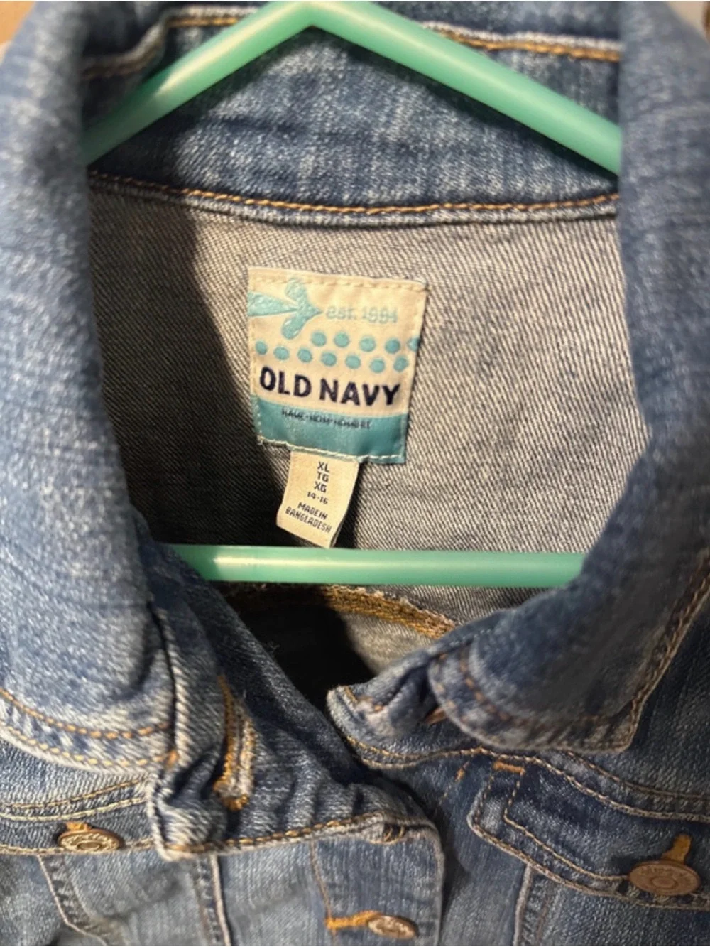 Old Navy Girls' Classic Blue Denim Jacket